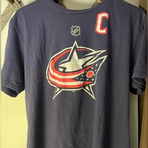 Adidas Columbus Blue Jackets Nick Foligno TShirt